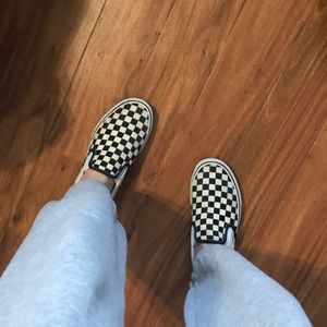 Checkered Slip On Vans